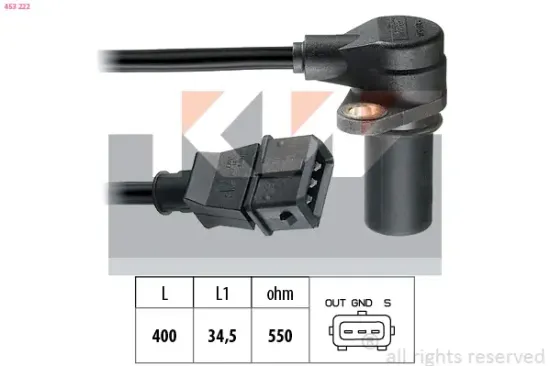 Impulsgeber, Kurbelwelle KW 453 222 Bild Impulsgeber, Kurbelwelle KW 453 222