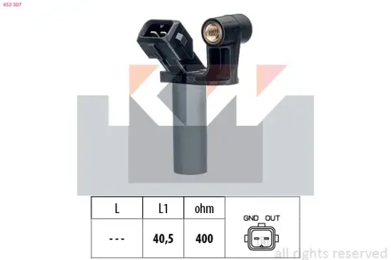 Impulsgeber, Kurbelwelle KW 453 307 Bild Impulsgeber, Kurbelwelle KW 453 307