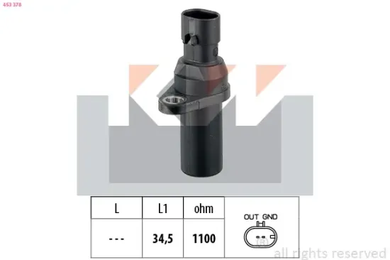Impulsgeber, Kurbelwelle KW 453 378 Bild Impulsgeber, Kurbelwelle KW 453 378