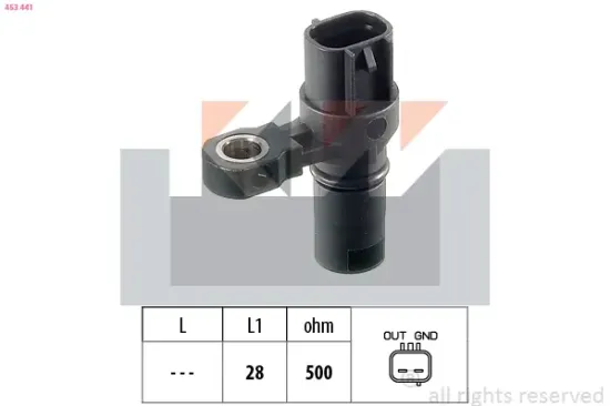 Sensor, Motordrehzahl KW 453 441 Bild Sensor, Motordrehzahl KW 453 441