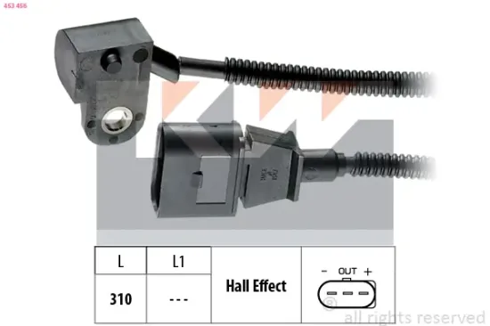Sensor, Nockenwellenposition KW 453 456 Bild Sensor, Nockenwellenposition KW 453 456