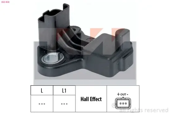 Impulsgeber, Kurbelwelle KW 453 458 Bild Impulsgeber, Kurbelwelle KW 453 458