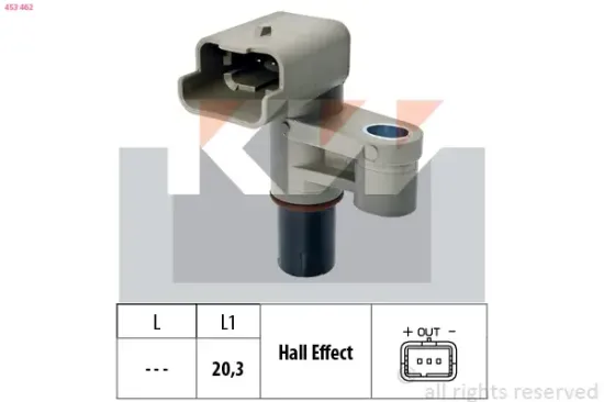 Sensor, Drehzahl KW 453 462 Bild Sensor, Drehzahl KW 453 462