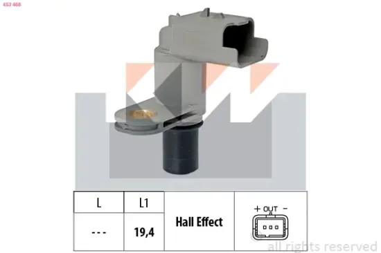 Sensor, Motordrehzahl KW 453 468 Bild Sensor, Motordrehzahl KW 453 468