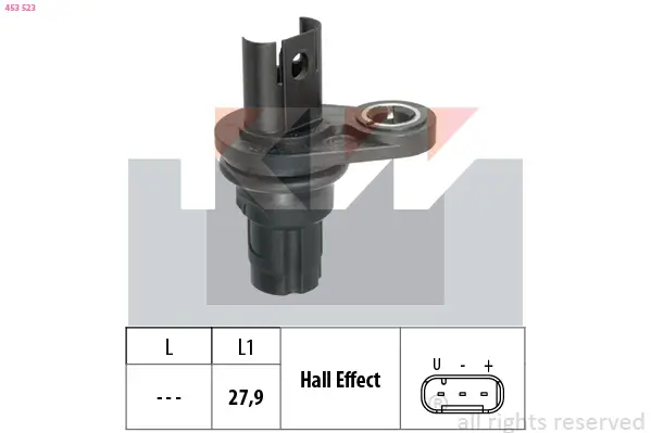 Sensor, Drehzahl KW 453 523