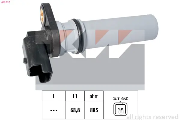 Sensor, Drehzahl KW 453 537