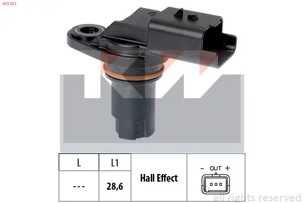 Sensor, Nockenwellenposition KW 453 551