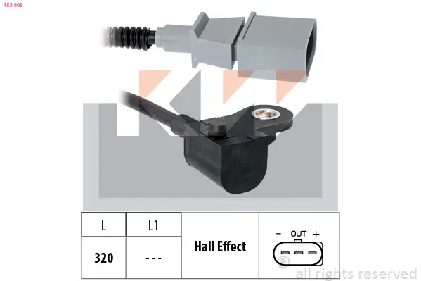 Sensor, Drehzahl KW 453 605