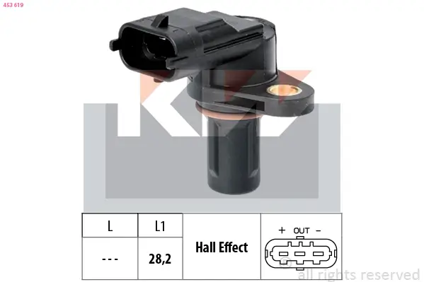 Sensor, Drehzahl KW 453 619