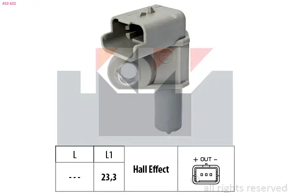 Sensor, Nockenwellenposition KW 453 632