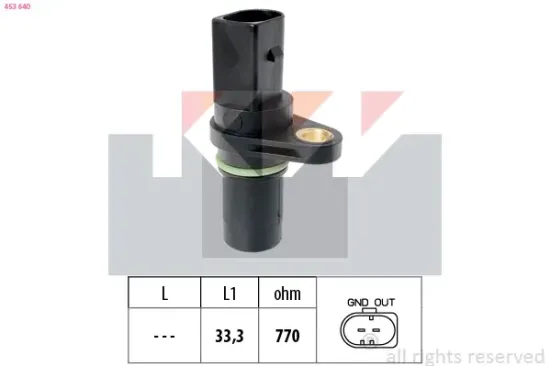 Impulsgeber, Kurbelwelle KW 453 640 Bild Impulsgeber, Kurbelwelle KW 453 640