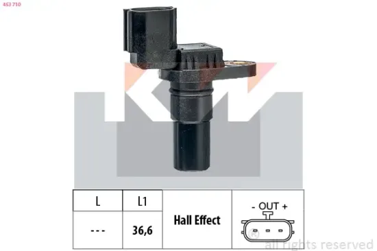Drehzahlsensor, Automatikgetriebe KW 453 710 Bild Drehzahlsensor, Automatikgetriebe KW 453 710