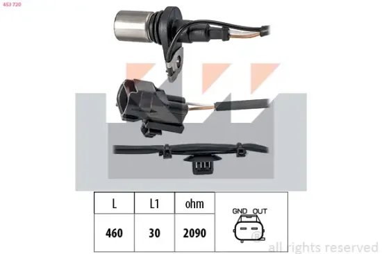 Impulsgeber, Kurbelwelle KW 453 720 Bild Impulsgeber, Kurbelwelle KW 453 720