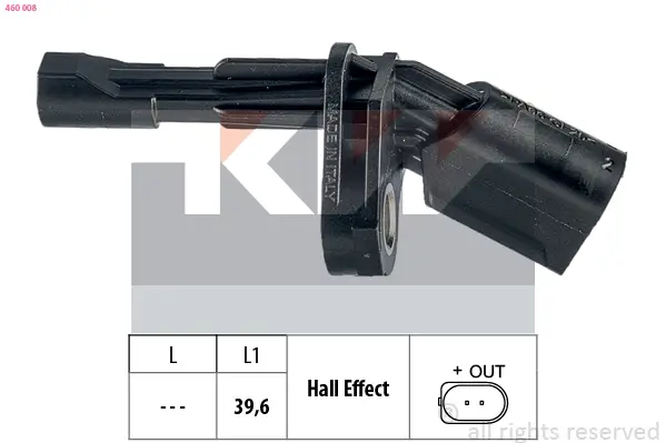Sensor, Raddrehzahl KW 460 008