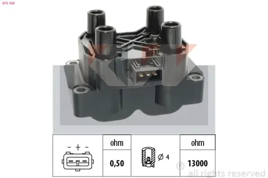 Zündspule KW 470 168 Bild Zündspule KW 470 168