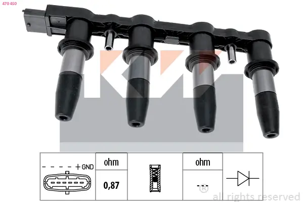 Zündspule KW 470 450