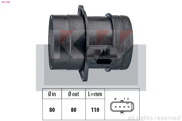 Luftmassenmesser KW 491 446