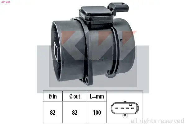 Luftmassenmesser KW 491 455