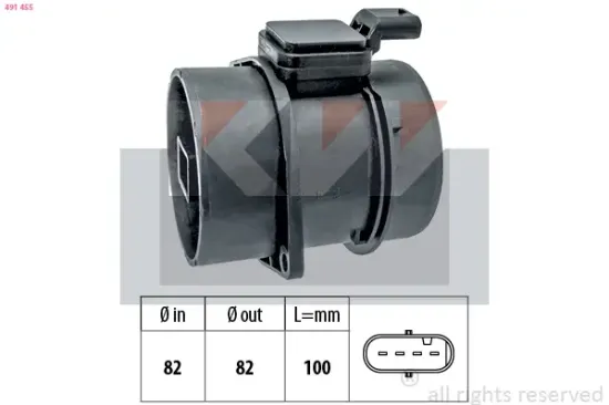 Luftmassenmesser KW 491 455 Bild Luftmassenmesser KW 491 455