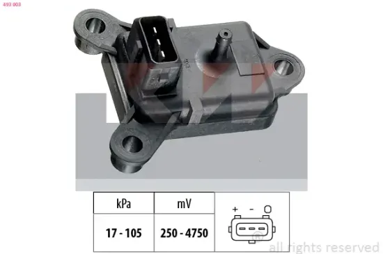 Luftdrucksensor, Höhenanpassung KW 493 003 Bild Luftdrucksensor, Höhenanpassung KW 493 003