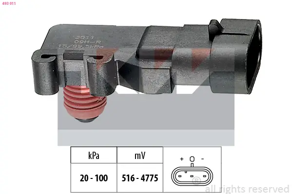 Luftdrucksensor, Höhenanpassung KW 493 011