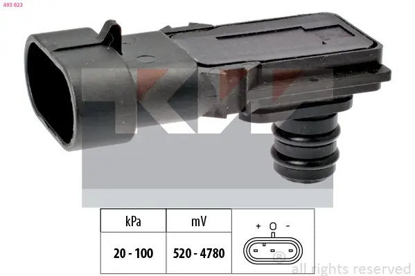 Luftdrucksensor, Höhenanpassung KW 493 023