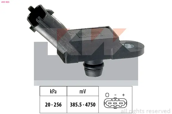 Luftdrucksensor, Höhenanpassung KW 493 055