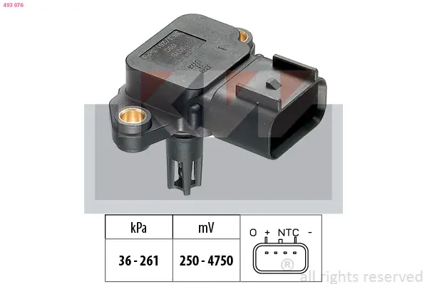 Luftdrucksensor, Höhenanpassung KW 493 076
