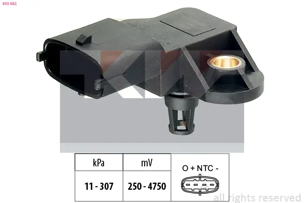 Luftdrucksensor, Höhenanpassung KW 493 082