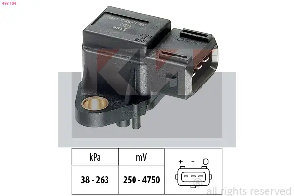 Luftdrucksensor, Höhenanpassung KW 493 104