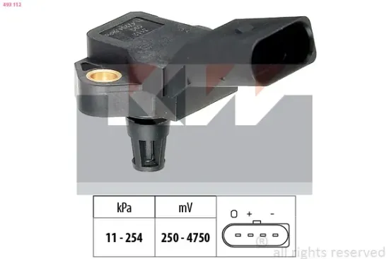 Luftdrucksensor, Höhenanpassung KW 493 112 Bild Luftdrucksensor, Höhenanpassung KW 493 112