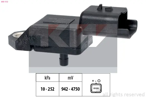 Luftdrucksensor, Höhenanpassung KW 493 113