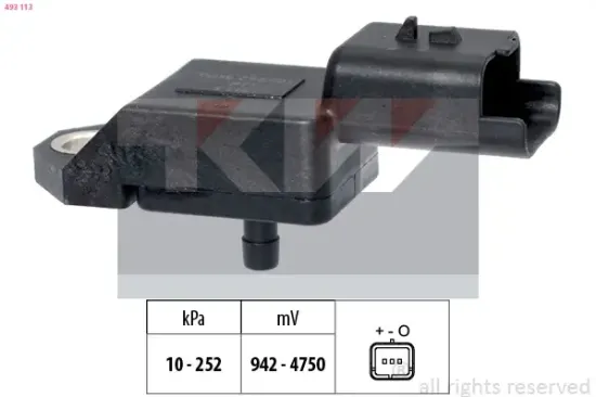 Luftdrucksensor, Höhenanpassung KW 493 113 Bild Luftdrucksensor, Höhenanpassung KW 493 113