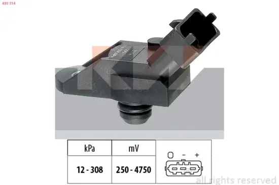 Luftdrucksensor, Höhenanpassung KW 493 114 Bild Luftdrucksensor, Höhenanpassung KW 493 114