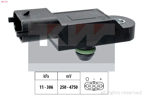 Luftdrucksensor, Höhenanpassung KW 493 121