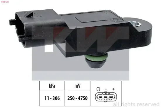 Luftdrucksensor, Höhenanpassung KW 493 121 Bild Luftdrucksensor, Höhenanpassung KW 493 121