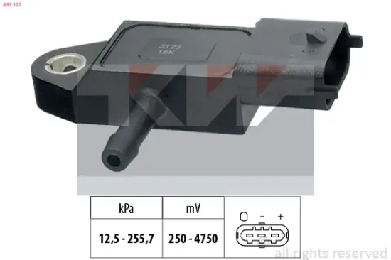 Luftdrucksensor, Höhenanpassung KW 493 122 Bild Luftdrucksensor, Höhenanpassung KW 493 122