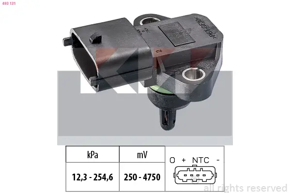 Luftdrucksensor, Höhenanpassung KW 493 131