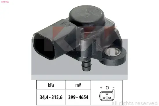 Luftdrucksensor, Höhenanpassung KW 493 165 Bild Luftdrucksensor, Höhenanpassung KW 493 165