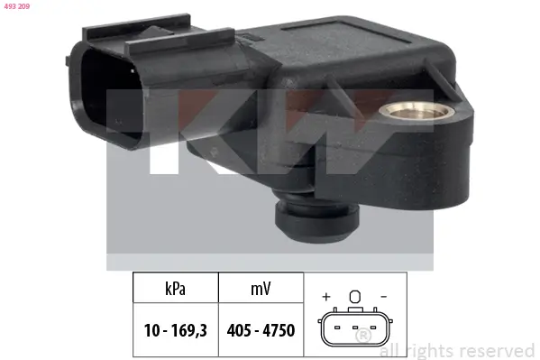 Luftdrucksensor, Höhenanpassung KW 493 209