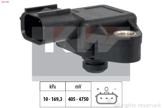 Luftdrucksensor, Höhenanpassung KW 493 209 Bild Luftdrucksensor, Höhenanpassung KW 493 209