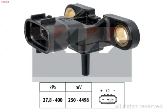Sensor, Ladedruck KW 493 214 Bild Sensor, Ladedruck KW 493 214