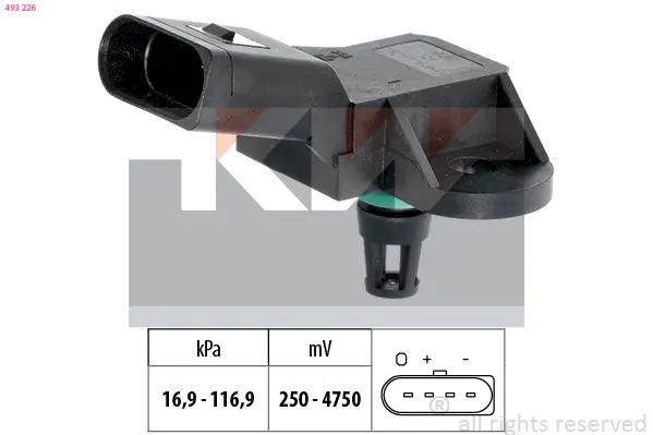 Luftdrucksensor, Höhenanpassung KW 493 226