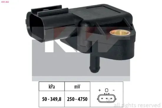 Luftdrucksensor, Höhenanpassung KW 493 262 Bild Luftdrucksensor, Höhenanpassung KW 493 262