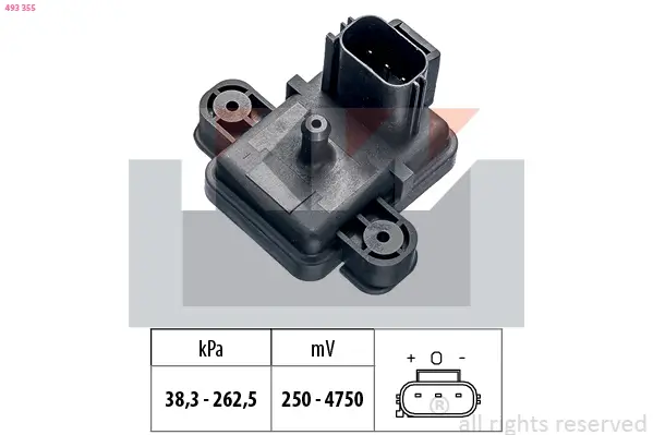 Luftdrucksensor, Höhenanpassung KW 493 355