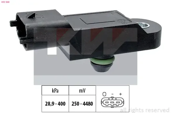 Luftdrucksensor, Höhenanpassung KW 493 368 Bild Luftdrucksensor, Höhenanpassung KW 493 368