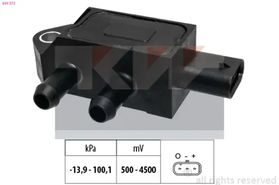 Luftdrucksensor, Höhenanpassung KW 493 372 Bild Luftdrucksensor, Höhenanpassung KW 493 372