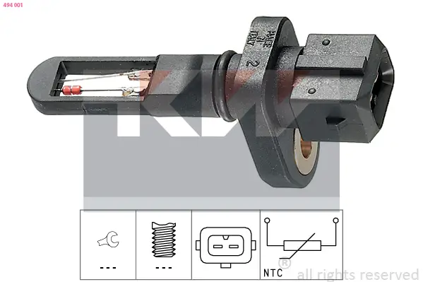 Sensor, Ansauglufttemperatur KW 494 001