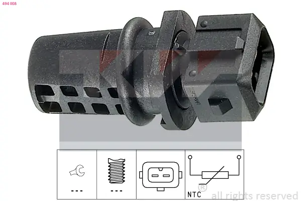 Sensor, Außentemperatur KW 494 008