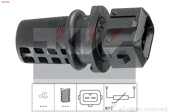 Sensor, Außentemperatur KW 494 008 Bild Sensor, Außentemperatur KW 494 008